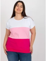 Blúzka RV BZ 8778.48 biele a ružové Blúzka RV BZ 8778.48 biele a ružové