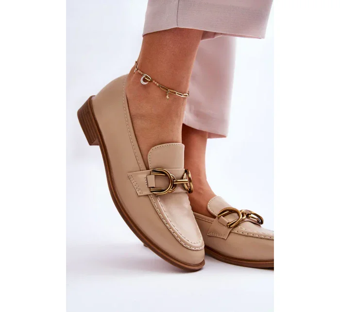 Klasické dámské mokasíny Béžové Lorien