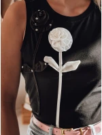 černá Dstreet dámské květované tričko bez ramínek model 21984226 - FashionStreet