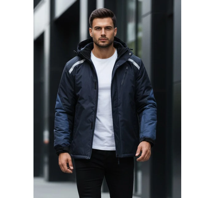 FashionStreet pánska tmavomodrá lyžiarska bunda TX5129 FashionStreet pánska tmavomodrá lyžiarska bunda TX5129