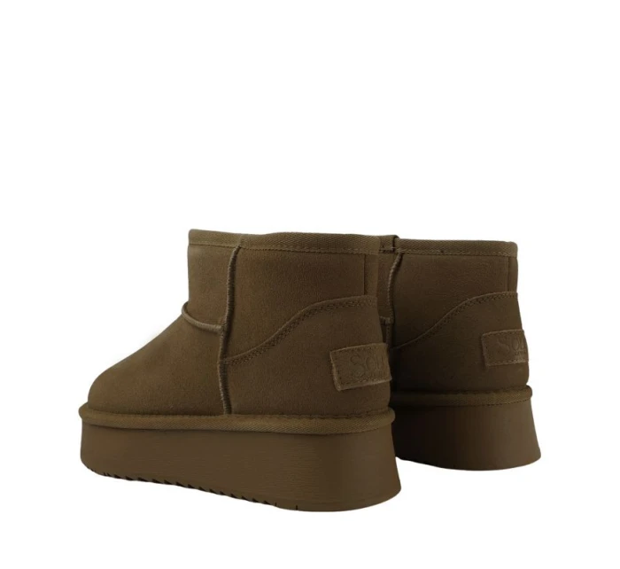 Solo Soprani Couture Hugh Platform olive SSW421P05 06 dámske kožené topánky