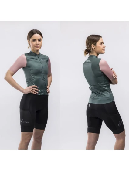 model 21850493 LADY košile zelená růžová S - Biemme