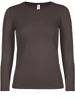 B&C #E150 LSL /women Dámské tričko s dlouhým rukávem brown model 22492579 B&C #E150 LSL /women Dámské tričko s dlouhým rukávem brown model 22492579