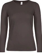 B&C #E150 LSL /women Dámske tričko s dlhým rukávom 01.006T medvedí hnedý