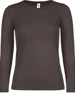 B&C #E150 LSL /women Dámské tričko s dlouhým rukávem  brown model 22492579