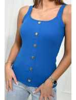 Blúzka bez ramienok nevädze modrá Blúzka bez ramienok nevädze modrá