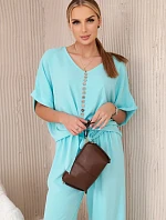 Súprava blúzky a nohavíc light mint