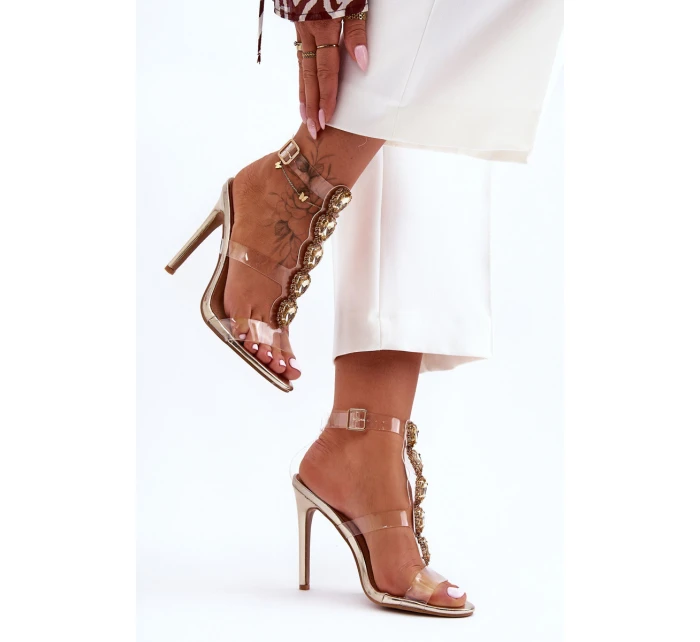 Vysoké Sandály D&A Zlaté model 21625845 - Boto Vysoké Sandály D&A Zlaté model 21625845 - Boto