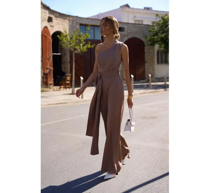 Kombinéza na jedno rameno se mocca model 20970556 - Moe Kombinéza na jedno rameno se mocca model 20970556 - Moe