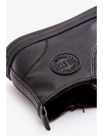 Pánske zateplené tenisky so zipsom Black Big Star