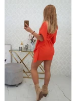 Oversize netopýří šaty oranžová