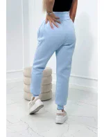 Zateplená súprava s dlhou mikinou modrá