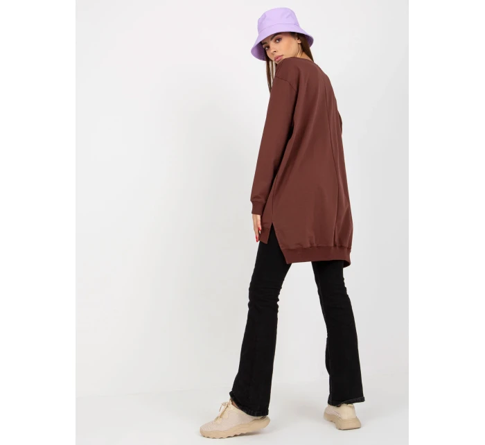 Mikina VI BL 3102.01P tmavo hnedá Mikina VI BL 3102.01P tmavo hnedá