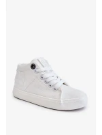 Dětské klasické vysoké tenisky Big Star LL374002 Bílá Dětské klasické vysoké tenisky Big Star LL374002 Bílá