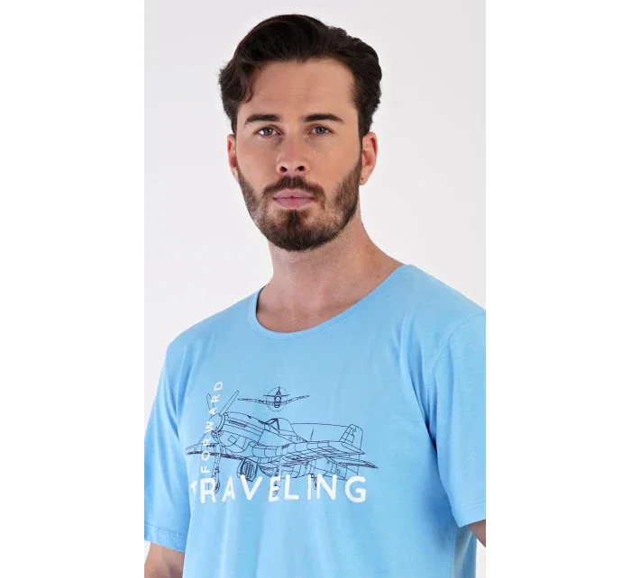 Pánske pyžamo bermudy Lietadlo