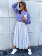 Dámský oversize svetr tmavě fialový Dstreet model 21971221 - FashionStreet Dámský oversize svetr tmavě fialový Dstreet model 21971221 - FashionStreet