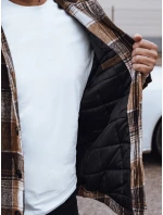 FashionStreet béžová pánska bunda s kapucňou TX4960 FashionStreet béžová pánska bunda s kapucňou TX4960