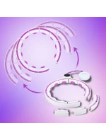 HHM17 HULA HOP BIELA/FIALOVÁ S MAGNETMI A ZÁVAŽÍM + POČÍTADLO HMS HHM17 HULA HOP BIELA/FIALOVÁ S MAGNETMI A ZÁVAŽÍM + POČÍTADLO HMS