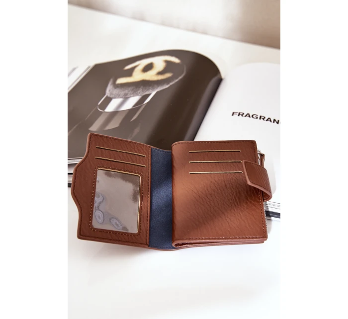 Portfel Damski Eko Skórzany Brązowy Jezorea