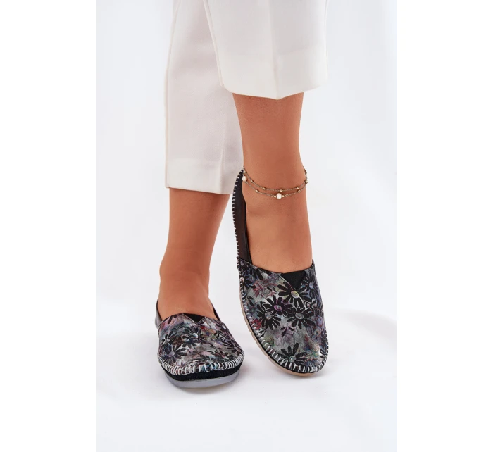 Kožené Baletky Se Vzorem model 21693645 Černé - Maciejka