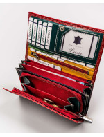 Dámske peňaženky [DH] Dámska kožená peňaženka R RD 07 GCL červená