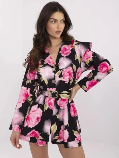 DHJ KO 20615 2.60 čierno-ružový overal