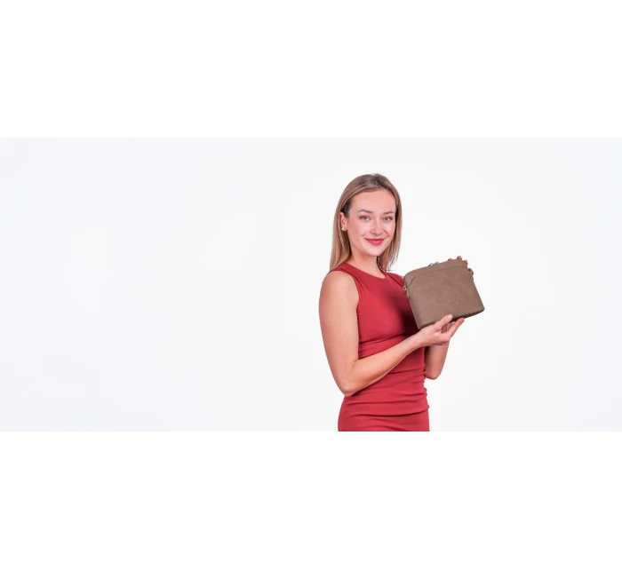 Dámska kabelka Vuch Mini Fossy Suede Beige