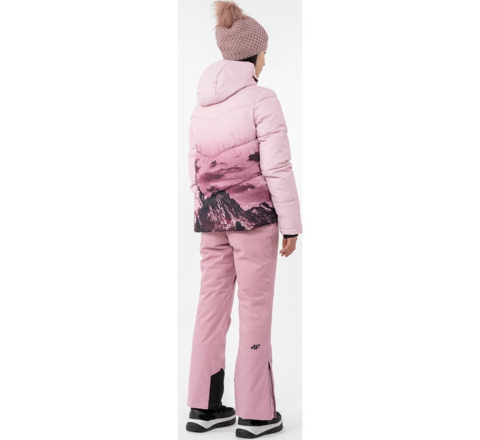 Dámska lyžiarska bunda 4F H4Z22-KUDN004 svetlo ružová