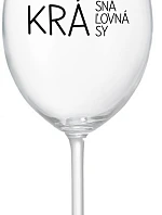 BEAUTIFUL BEAUTY - priehľadný pohár na víno 350 ml