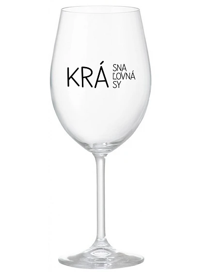 BEAUTIFUL BEAUTY - priehľadný pohár na víno 350 ml