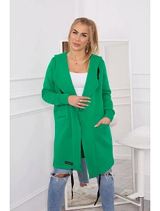 Zateplená mikina 21622 zelená - Kesi