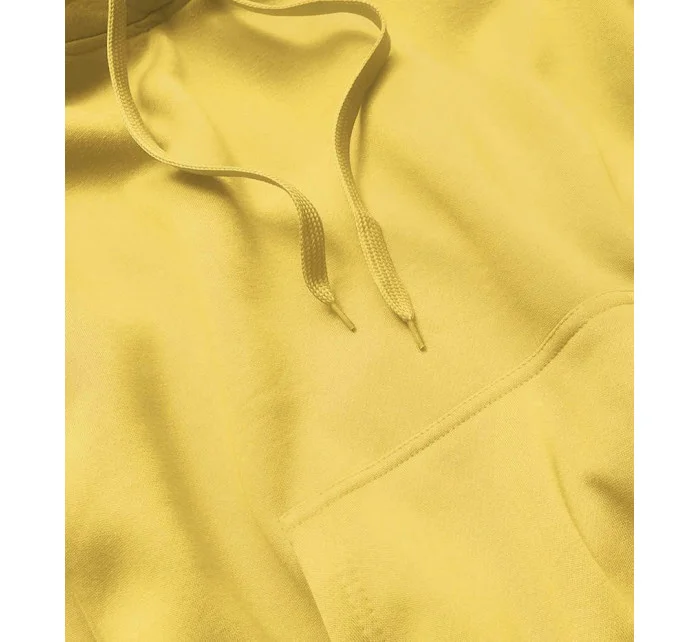 Žlutá dámská tepláková mikina model 15817370 - J.STYLE