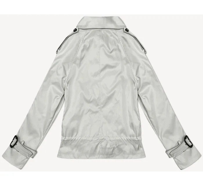 Světle béžová bunda s podšívkou a s klopami model 19709822 - HONEY WINTER