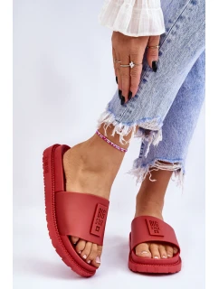 Damskie Klapki Big Star LL274430 Czerwone