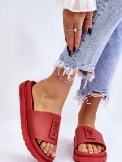 Damskie Klapki Big Star LL274430 Czerwone