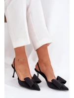 Lodičky S  A Mašlí Černé model 21687041 - Boto