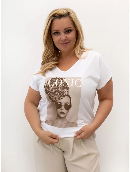 T shirt RV TS model 22173021 biały - FPrice