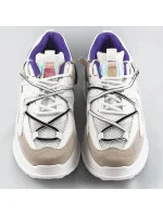 Bílé dámské sneakersy se dvojitými model 17229007 - C'M Paris Bílé dámské sneakersy se dvojitými model 17229007 - C'M Paris