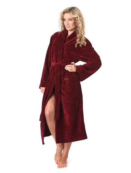 Dámsky župan Tampa 2149 burgundy - Vestis Dámsky župan Tampa 2149 burgundy - Vestis