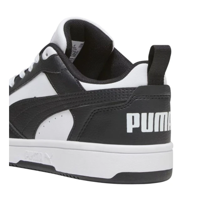 Dětské boty Rebound Lo Mid white and black 01 model 21396401 - Puma Dětské boty Rebound Lo Mid white and black 01 model 21396401 - Puma