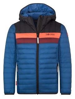 Bunda Trollkids Eikefjord Ultralight Polyfiber Alpine Blue/Black/Radical Red/Cestnut (463-144)