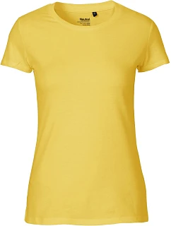 Neutral O 81001 Dámske tričko z bio bavlny 77.8101 žlté