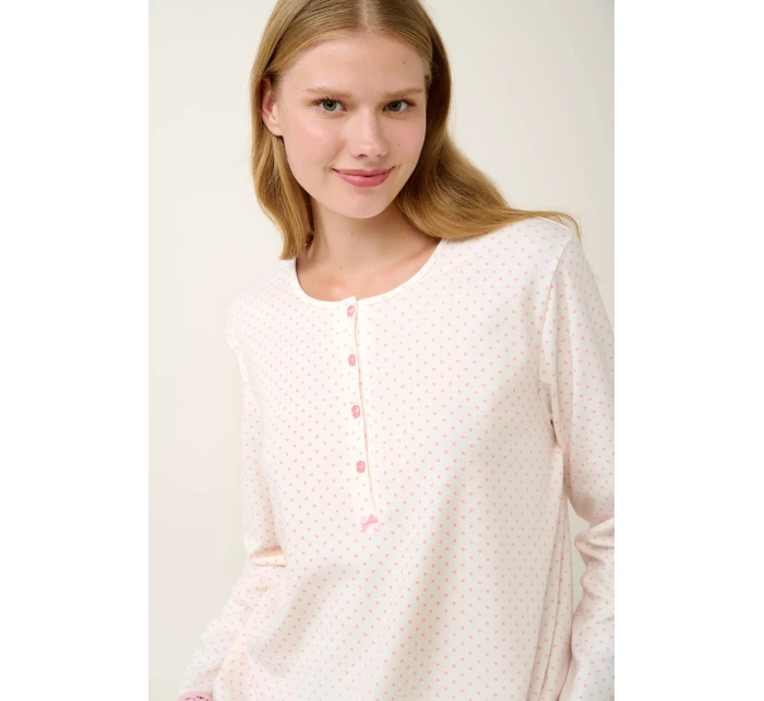 Vamp - Bavlnené dámske pyžamo s gombíkovou légou 21930 - Vamp Vamp - Bavlnené dámske pyžamo s gombíkovou légou 21930 - Vamp