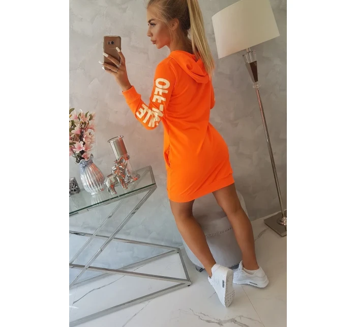 Off White šaty neon orange Off White šaty neon orange