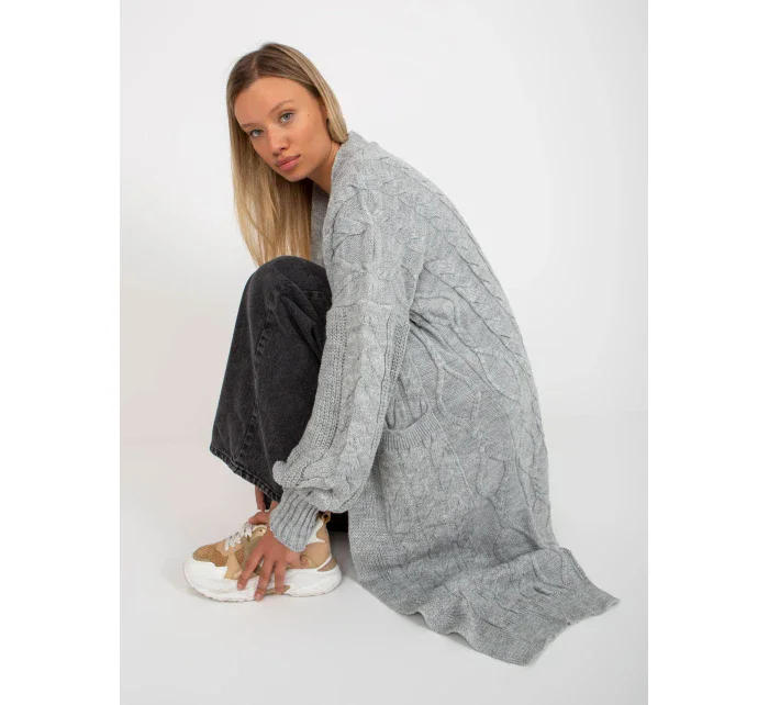 Dámsky sveter LC SW 8032 sivý