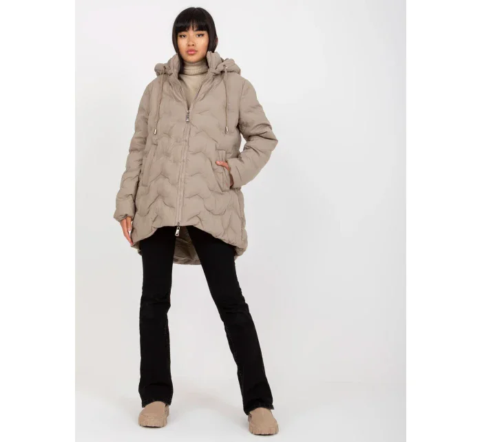 Dámska bunda NM KR P22 6632 62.00P béžová Dámska bunda NM KR P22 6632 62.00P béžová