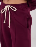 Spodnie SM SP model 21782307 bordowy - FPrice Spodnie SM SP model 21782307 bordowy - FPrice