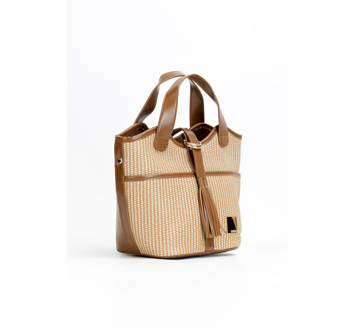 Bags Dámský kufr s ozdobným model 19706223 Brown - Monnari