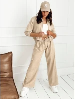 Dámske široké nohavice MADDIE dark beige FashionStreet UY1833 Dámske široké nohavice MADDIE dark beige FashionStreet UY1833