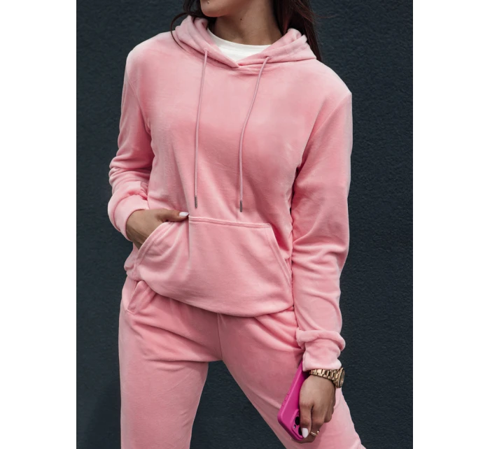 Dámsky velúrový set RELAX FIT pink FashionStreet AY1069